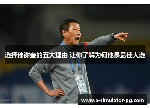 选择穆谢奎的五大理由 让你了解为何他是最佳人选