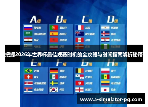 把握2026年世界杯最佳观赛时机的全攻略与时间指南解析秘籍